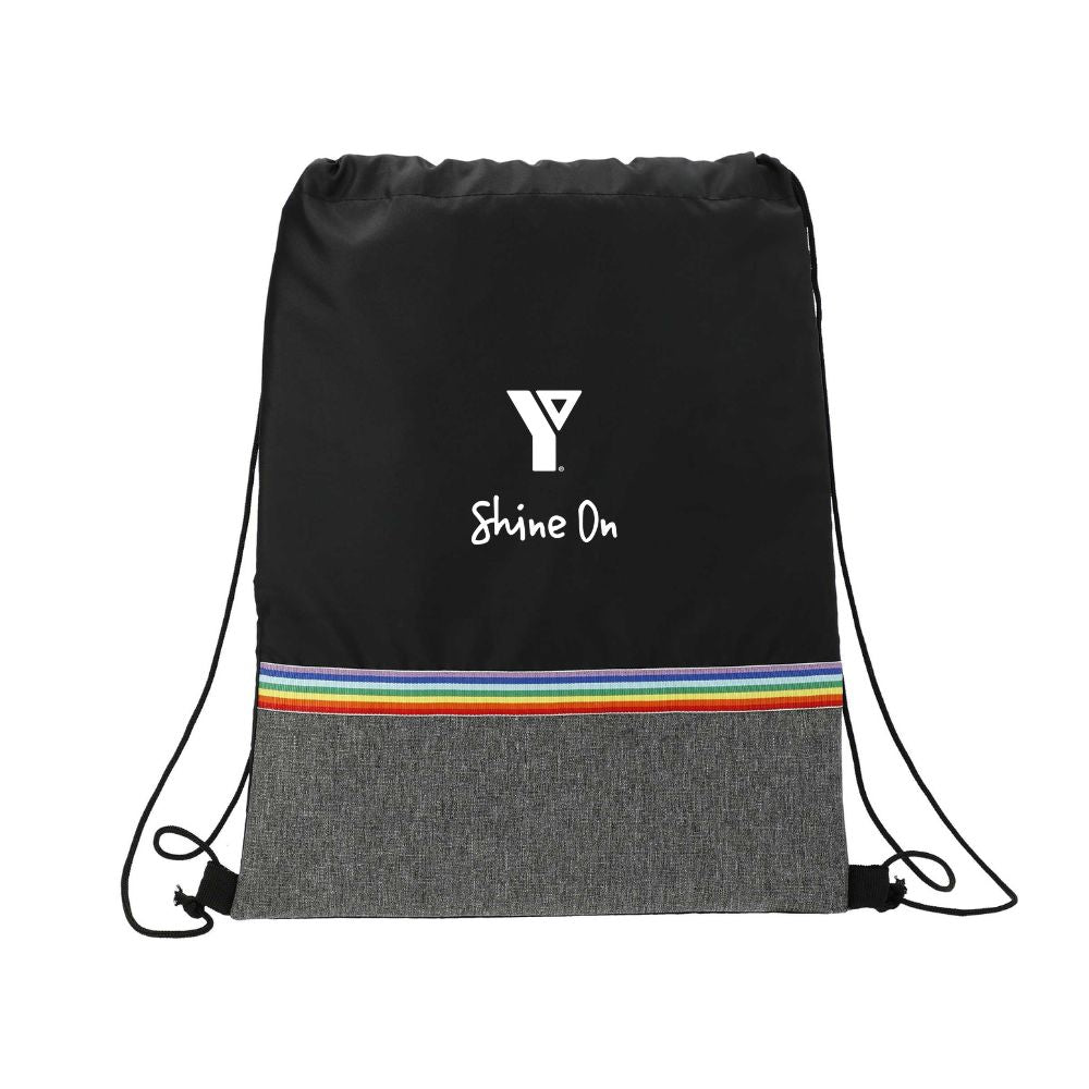 Sac à cordon de serrage arc-en-ciel