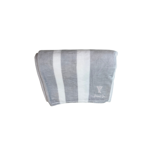 Striped Flannel Fleece Blanket