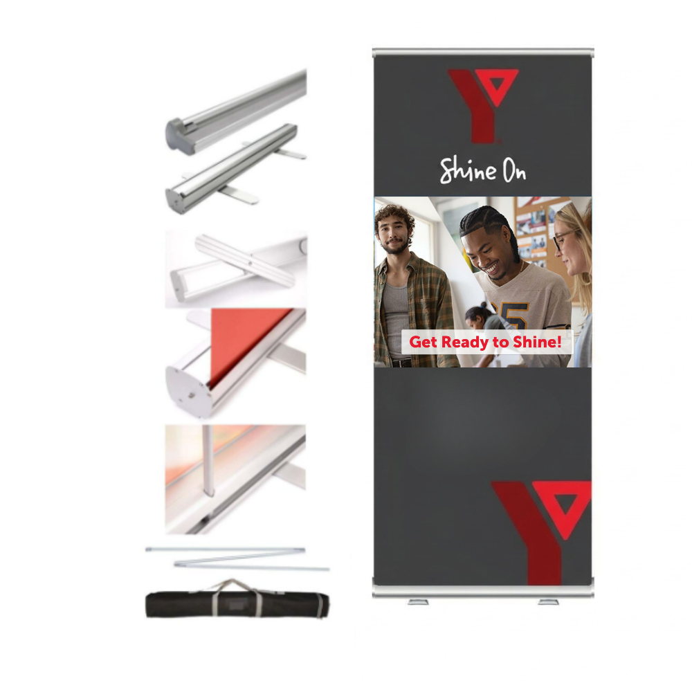 Premium Pull Up Banner with Stand and Bag