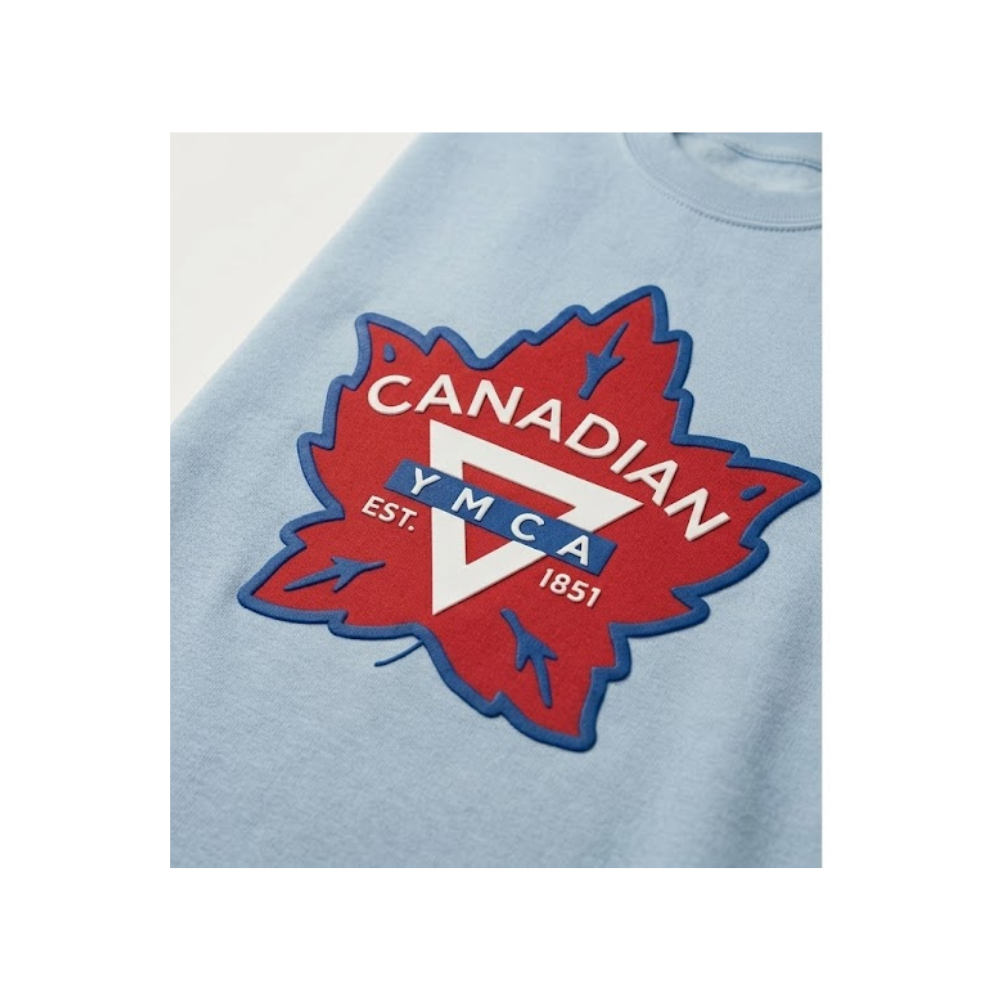 Y Retro Patch Puff Crewneck