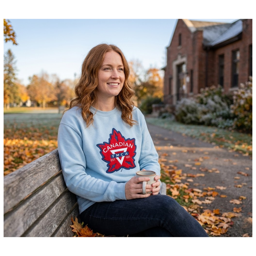 Y Retro Patch Puff Crewneck